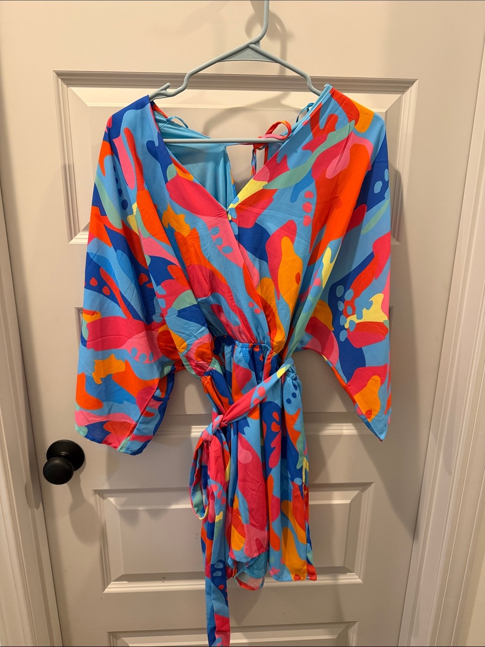 Flying Tomato Bright Multi-Color V-Neck Romper
